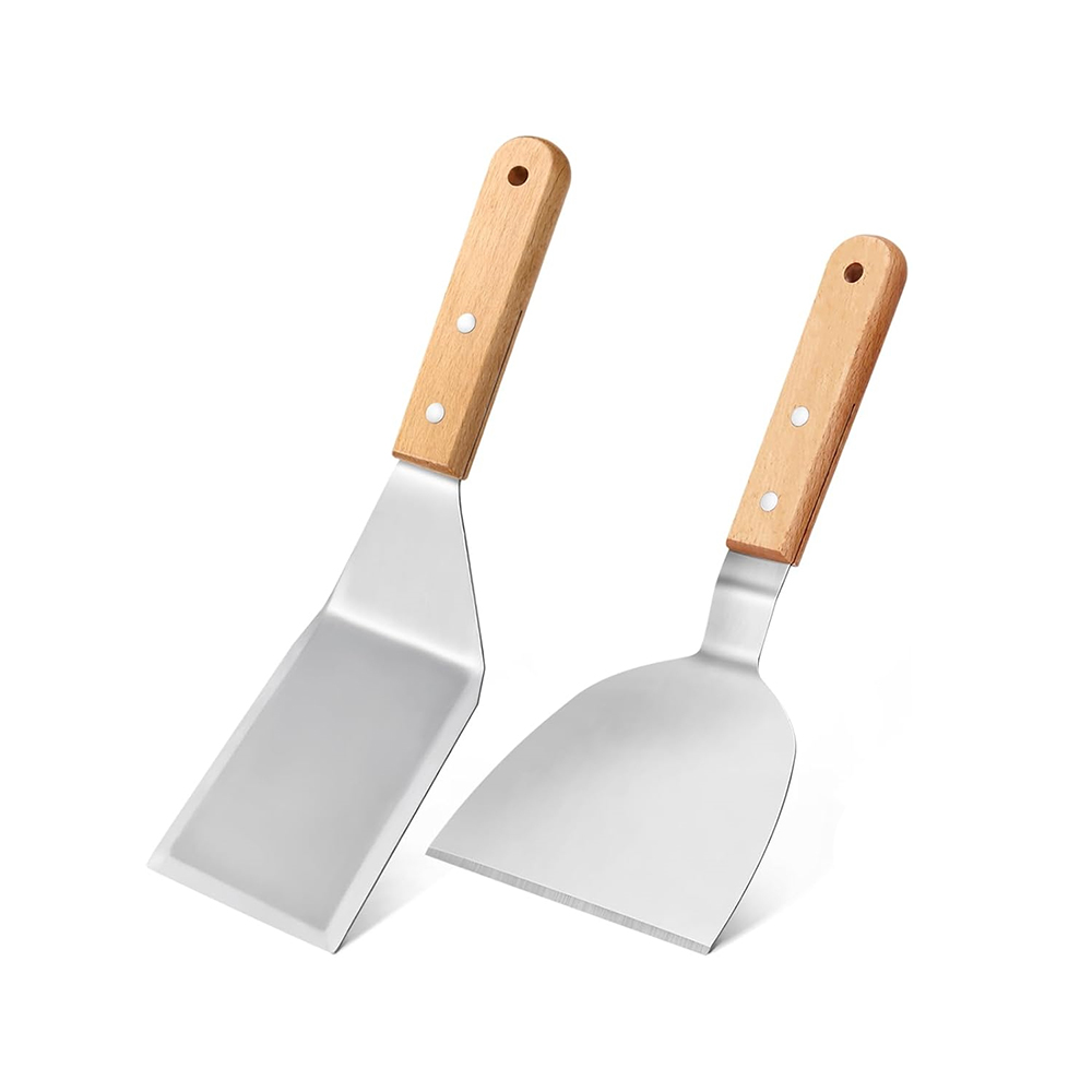 Okonomiyaki Spatula - LMETJMA Set Spatula Logam Stainless Steel,