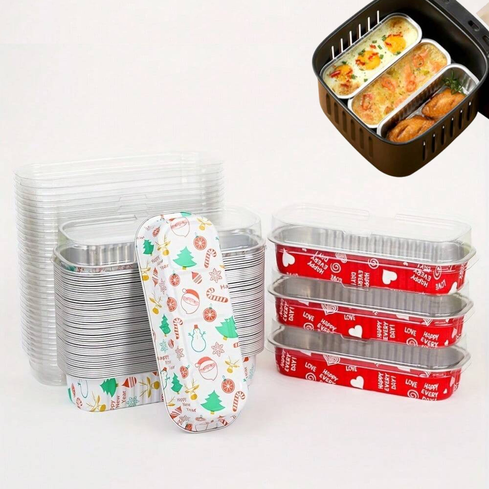 Egg Waffle Pan - Loyang kue sekali pakai persegi panjang,